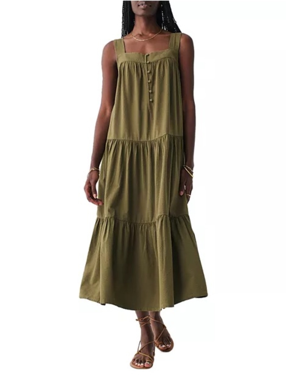Faherty Marina Tiered Maxi Dress